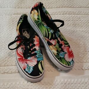 VANS UNISEX FLORAL PRINT SNEAKERS